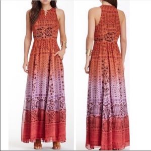 Sleeveless Ombre Maxi Dress